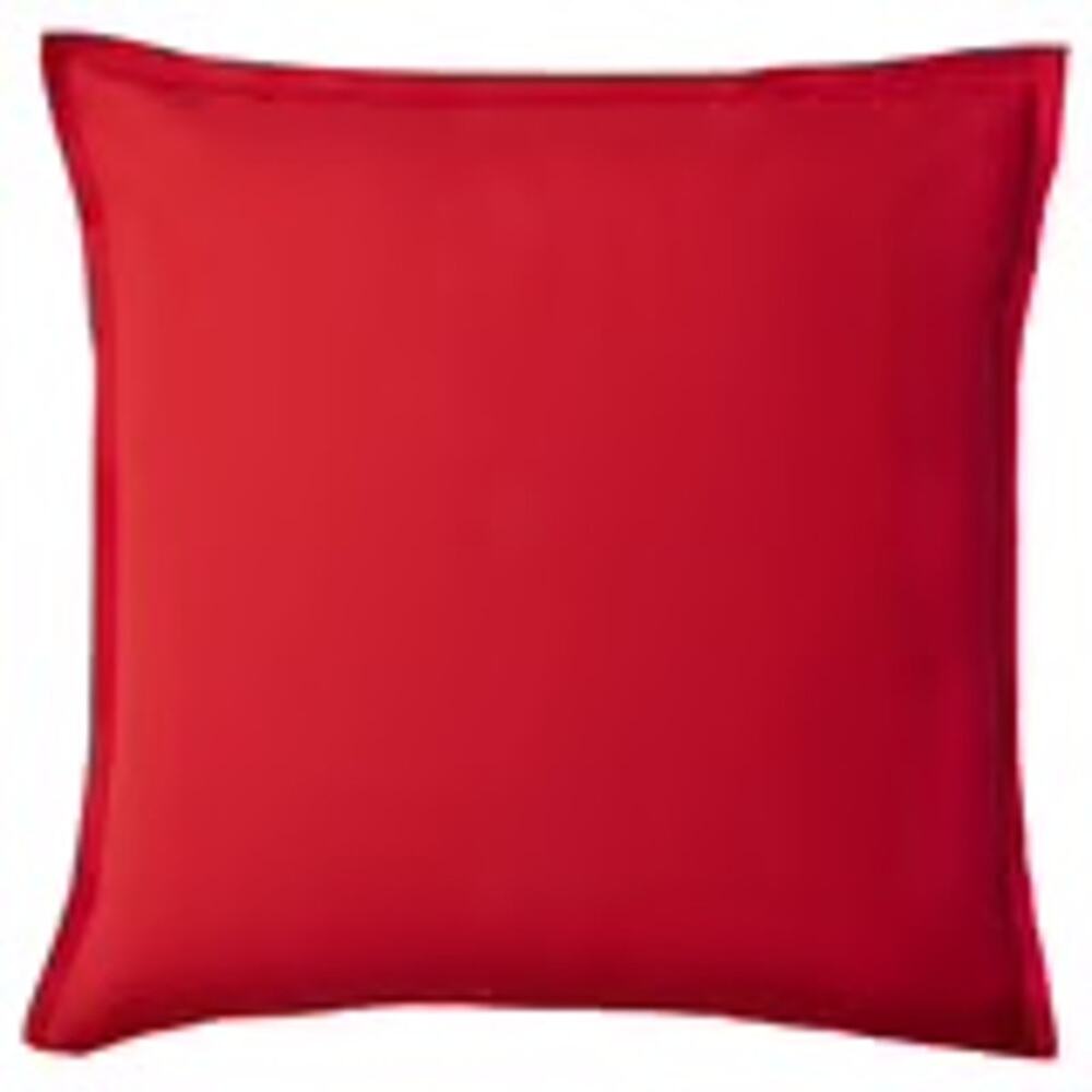 Scarlet Statement Squad: IKEA GURLI Red Cotton Cushion Cover Duo for Bold Flair
